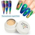 thumbnail image 4 of Juego de esmalte de uñas en Gel que cambia de Color, esmalte líquido termocrómico, lámpara UV, pincel de pintura, lima de uñas, 4 of 5