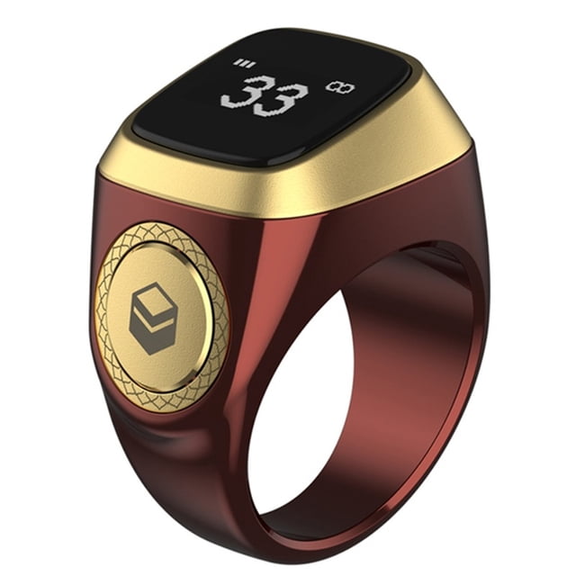 Muslim smart ring, electronic metal counter, 5 prayer time reminders,