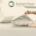 thumbnail image 3 of KOMFIT 800TC Egyptian Cotton Sheet Set Soft and Breathable - 4 Piece Bed Sheet Ivory Solid Twin - XL Size - 21" Deep Pocket, 3 of 5