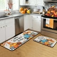 thumbnail image 5 of AUQ 2Pcs Kitchen Mat Kitchen Mats,Comfortable Crystal Velvet Surface Kitchen Rugs Sets of 2,Anti-Slip Dotted Backing Kitchen Mats for Floor,Style 7, 5 of 5