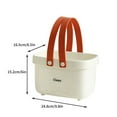 thumbnail image 3 of Lcxifdre Portable Shower Caddy Basket, Plastic Storage Basket with Handle for Bathroom Kitchen Dorm, Tote Organizer Basket for Toiletries and Cosmetics, 3 of 6