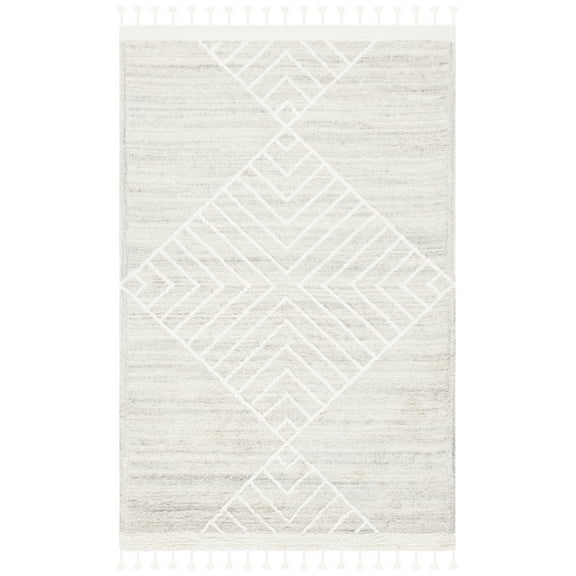 SAFAVIEH Casablanca Regena Diamond Wool Area Rug, Beige/Ivory, 2' x 3'