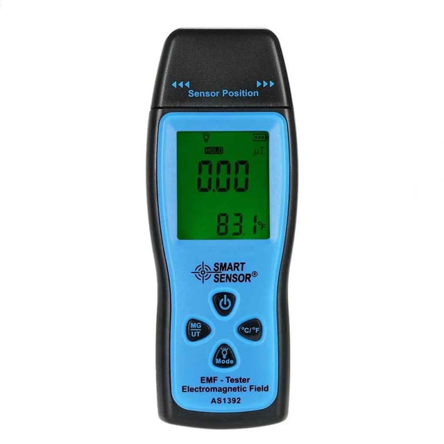Kenally SENSOR inteligente AS1392, Detector de radiación electromagnética portátil, medidor Digital LCD EMF, 0-2000mG, probador de Artesanía