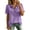 Purple, variant on TGSLY Women's Work Golf Shirts Soft Breathable Collared Short Sleeve Tops Relaxed Dressy Casual Half Button Down Solid Color Blouses L