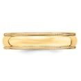 thumbnail image 3 of Primal Gold 14 Karat Yellow Gold 5mm Lightweight Milgrain Half Round Wedding Band Size 10, 3 of 5