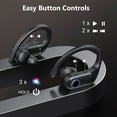 thumbnail image 5 of Active Noise Cancelling Bluetooth 6.0 Wireless Headphone, Wireless Earbuds with Adjustable Ear Hooks, 60H Playtime & LED Digital Display, IPX7 Deep Bass Sport Earphones Ear buds for Workout, Gym, 5 of 7