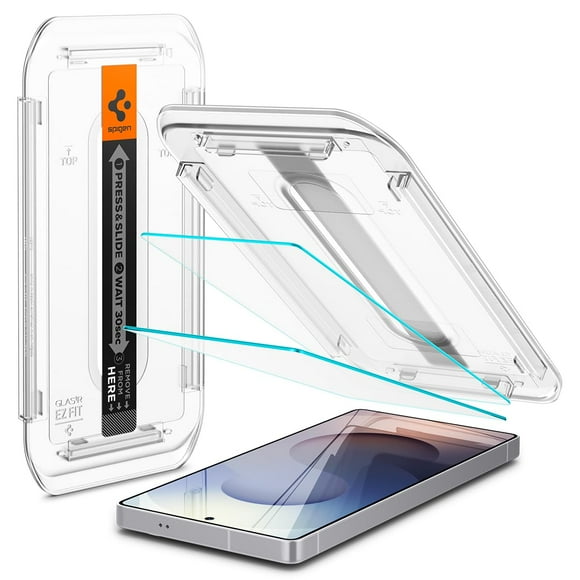 Protector de pantalla Spigen GlaStar EZ FIT para Galaxy S25 Ultra, paquete de 2