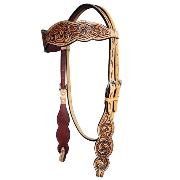 HILASON Western Horse Headstall American Leather