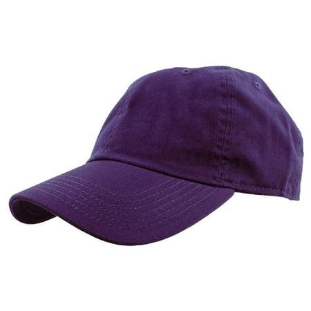 Falari Baseball Cap Hat 100% Cotton Adjustable Size Dark Purple