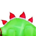 thumbnail image 3 of Occasions Air Flowz 5' Inflatable Stegosaurus w/ Santa Hats Yard Decoration, 3 of 3
