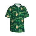 thumbnail image 2 of Haiem St Patrick's Day9 Printed Hawaiian Shirt for Men - Men’s Casual Beach Summer Shirts - Stretch Fabric with Modern Fit-Small, 2 of 9
