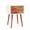 Brown, variant on Furnibear Mid-Century Nightstand with 2 Drawers, Wooden Bedside Table End Side Table for Bedroom, White