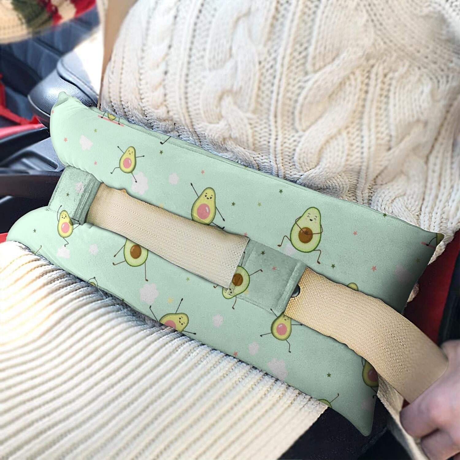 Avocado Lover's Pacemaker Seatbelt Protection - Soft Pillow for Post-Heart Surgery