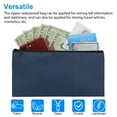thumbnail image 2 of 3X Deposit Bags Bank Pouch Zippered Waterproof Safe Money Cash Organizer Storage, 2 of 9