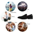 thumbnail image 4 of Mens Loafers Wedding Dress Shoes Slip-On Loafers for Men Tuxedo Suit Shoes, Black-01, 10US, 4 of 5