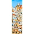 thumbnail image 2 of Atelier B Art Studio 9x18 Gold Ornate Wood Framed with Double Matting Museum Art Print Titled - Small Houses in Greece, 2 of 4