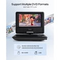 thumbnail image 3 of 9.5" Portable DVD Player for Kids and Car, 7.5" Swivel HD Screen with 4-6 Hours Built-in y, Support Sync, 3 of 5