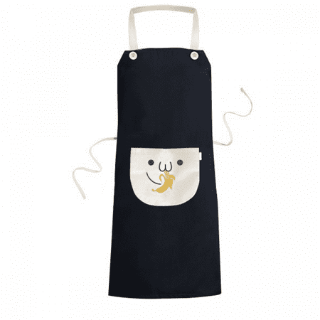 

Lovely Face Eat Banana Expression Apron Bib Sarong Cooking Baking Kitchen Pocket Pinafore