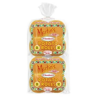 Martin's Potato Rolls 8 Sandwich Rolls (Pack of 2)