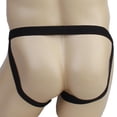 thumbnail image 4 of Hombres Tangas Ropa Interior W / De Negro Jinwen Sexy Men Tangas Encantadora Tanga Panty Ropa interior con patrón de piel de serpiente, 4 of 8