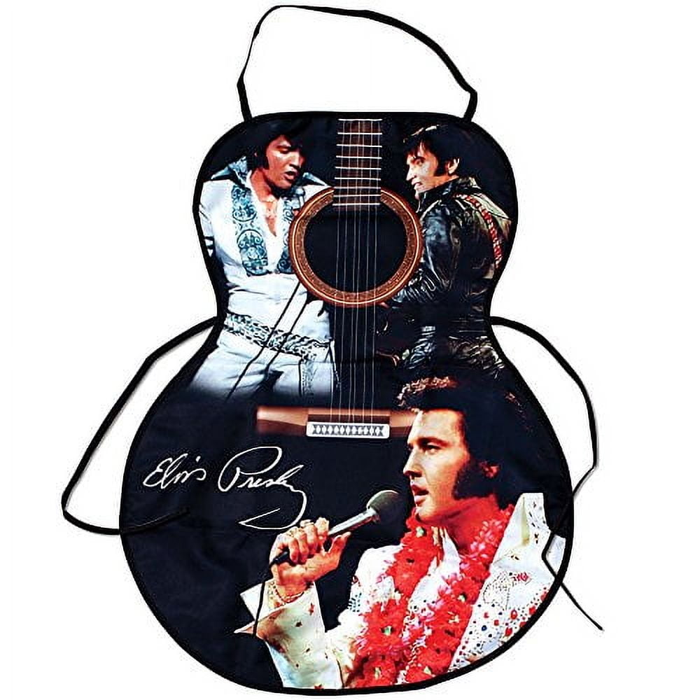 Collections Etc Midsouth Products Elvis Presley Apron in Shape of Guitar