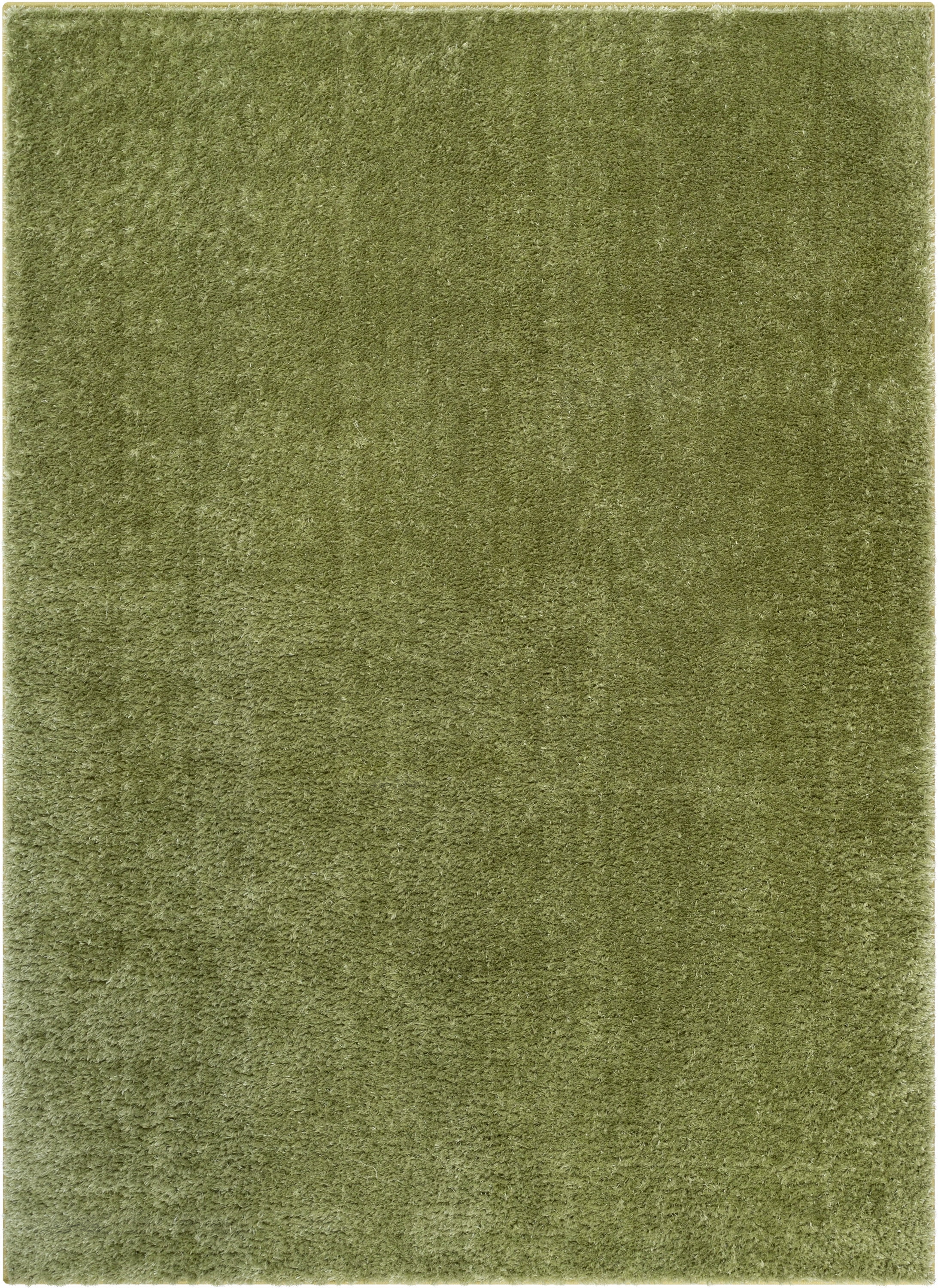 Well Woven Rainbow Chroma Glam Solid Two-Tone Soft Shimmer Pile Green Shag 9'3" x 12'6" Area Rug
