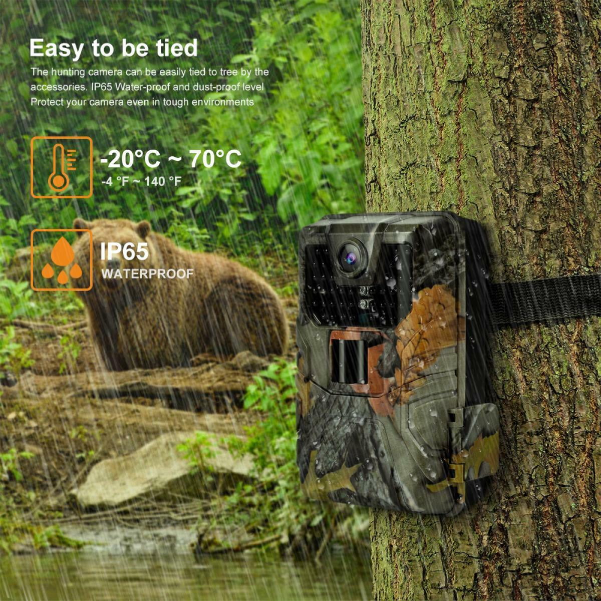 K&F Concept 0.3s Trigger Trail Camera 36MP HD HC-900A Outdoor Waterproof Hunting Night Vision