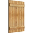 thumbnail image 2 of 26 7/8"W X 37"H Timbercraft Five 5 3/8" Boards Joined Board-N-Batten Shutters, Rough Sawn Western Red Cedar (Per Pair), 2 of 13