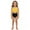 B1030-Yellow, variant on Glisme Girls Swimsuits High Elasticity Swimwear Nylon Two Piece Bathing Suit For Kids Youth Summer Beach Swimming Outfit Size 2-3 Years Black