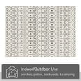 thumbnail image 4 of Well Woven Medusa Nord Nordic Lattice Pattern Outdoor Ivory 6'7" x 9'3" Area Rug, 4 of 8