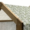 thumbnail image 5 of Floral Pet House, Garden Art with Vertical Stalks Ornamental Botany Theme Vintage Art, Outdoor & Indoor Portable Dog Kennel with Pillow and Cover, 5 Sizes, Pale Green Yellow, by Ambesonne, 5 of 5