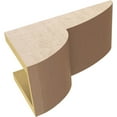 thumbnail image 6 of 6"W x 12"D x 6"H Wide Crestline Rough Cedar Woodgrain TimberThane Corbel, Primed Tan, 6 of 6