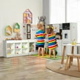 thumbnail image 6 of BRINJOY 3-Piece Kids Kitchen Playset, Walk-in Wooden Play Kitchen Set for Toddlers, Modular Pretend Play Kitchen w/Light&Sound, Large Corner Kitchen Cooking Toy w/Coffee Capsule, Gift for Girls Boys, 6 of 8