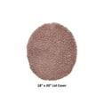 thumbnail image 2 of Better Trends 18"x20" Premium Toilet Lid Cover 100% Cotton Tufted Bathroom Rug Water Absorbent Reversible Machine Washable Pink - Lux Collection, 2 of 4