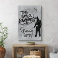 thumbnail image 2 of Wall26 Canvas Wall Art Time Eats Everything Dog Walk Graffiti & Street Art Print Urban Architecture Cityscape Grunge Dark Illustrations Modern Art Decorative Abstract Geometric - 16"x24", 2 of 5