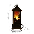 thumbnail image 3 of 2 Pack Halloween Lantern Decorations – 5.2” LED Candle Lantern with Flickering Flames, Battery Operated for Indoor Outdoor Halloween Party, Haunted House, Porch & Garden Decor, 3 of 8