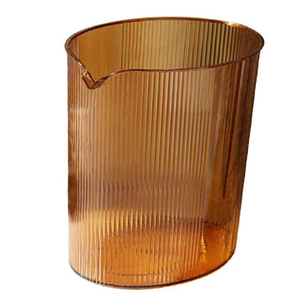 Round Trash Can Style Trash Can Without Lid Transparent Waste Paper Bin