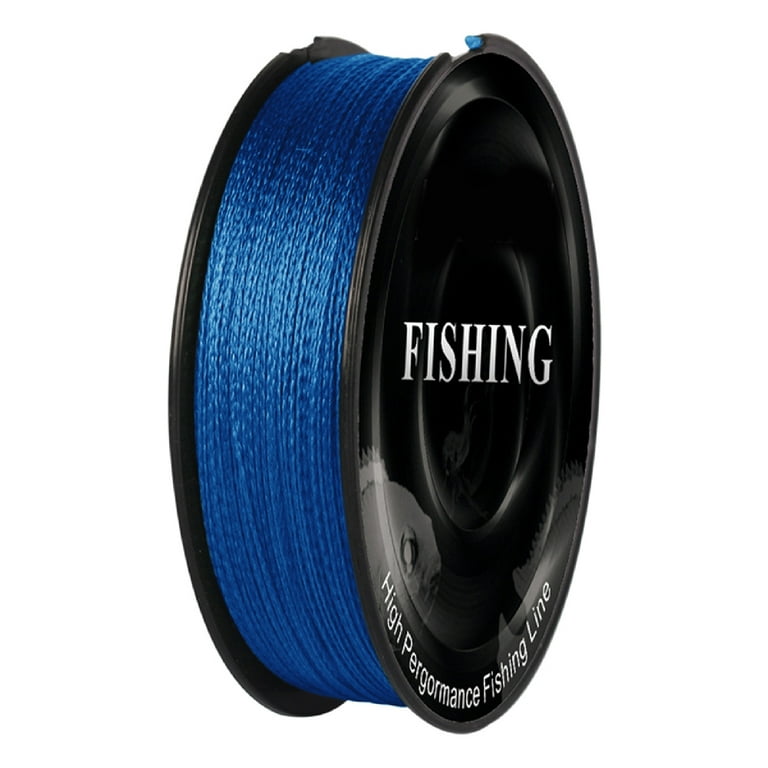 Lomubue 100m Super Strong PE 4 Strands Weave Braided Fishing Line Rope Fish Tackle Tool, Size: 1.2, Blue