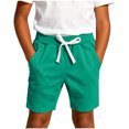 thumbnail image 2 of Loopsun Kids Boys Girls Shorts 0 to 12 Years Summer Outdoor Jogging Drawstring Casual Beach Pants, 2 of 4