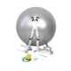 thumbnail image 1 of Pelota auxiliar de salto mortal, pelota para hacer ejercicio, entrenamiento portátil, niños y adultos, pelota de Yoga de entrenamiento elástica Gris, 1 of 7