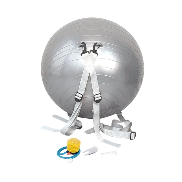 Pelota Auxiliar de Caída, Pelota de Yoga, Entrenamiento Elástico Duradero, Práctica Antideslizante para Niños Y Adultos, Pelota para Hacer Ejercicio Gris