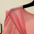 thumbnail image 3 of Chales de mujer de poliéster de color liso, de moda, de punto fino y estilo falso., 3 of 4