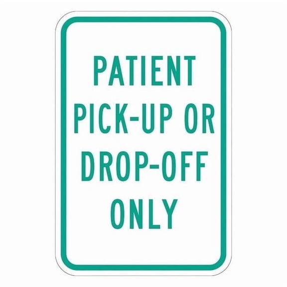 Lyle No Parking Sign, 12" W, 18" H, English, Aluminum, White T1-1196-EG_12x18