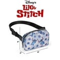 thumbnail image 4 of Disney Stitch Belt Bag Crossbody Fanny Pack Waist Bag Women's Floral Print Blue, 4 of 8