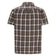 thumbnail image 2 of Camisas de Manga Larga para Hombres Botón Abajo Gira-Abajo Cuello Blusa, Retícula Impresión Casual Estilo de Negocios, 2 of 5