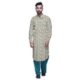 thumbnail image 2 of Atasi Classic Collar Long Sleeve Mens Pathani Kurta Salwar Wedding Kurta Set, 2 of 5