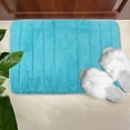 thumbnail image 6 of TERGAYEE Bathroom Rugs Carpet Coral Velvet Memory Floor Mat Bedroom Entrance Mat Bathroom and Kitchen Absorbent Mat Non Slip Door Mat Non Slip, 6 of 9