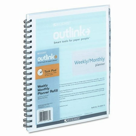 At-A-Glance Outlink Weekly Planner Refills - 8.50" x 11" - Weekly -  8:00 AM to 6:00 PM - Wirebound