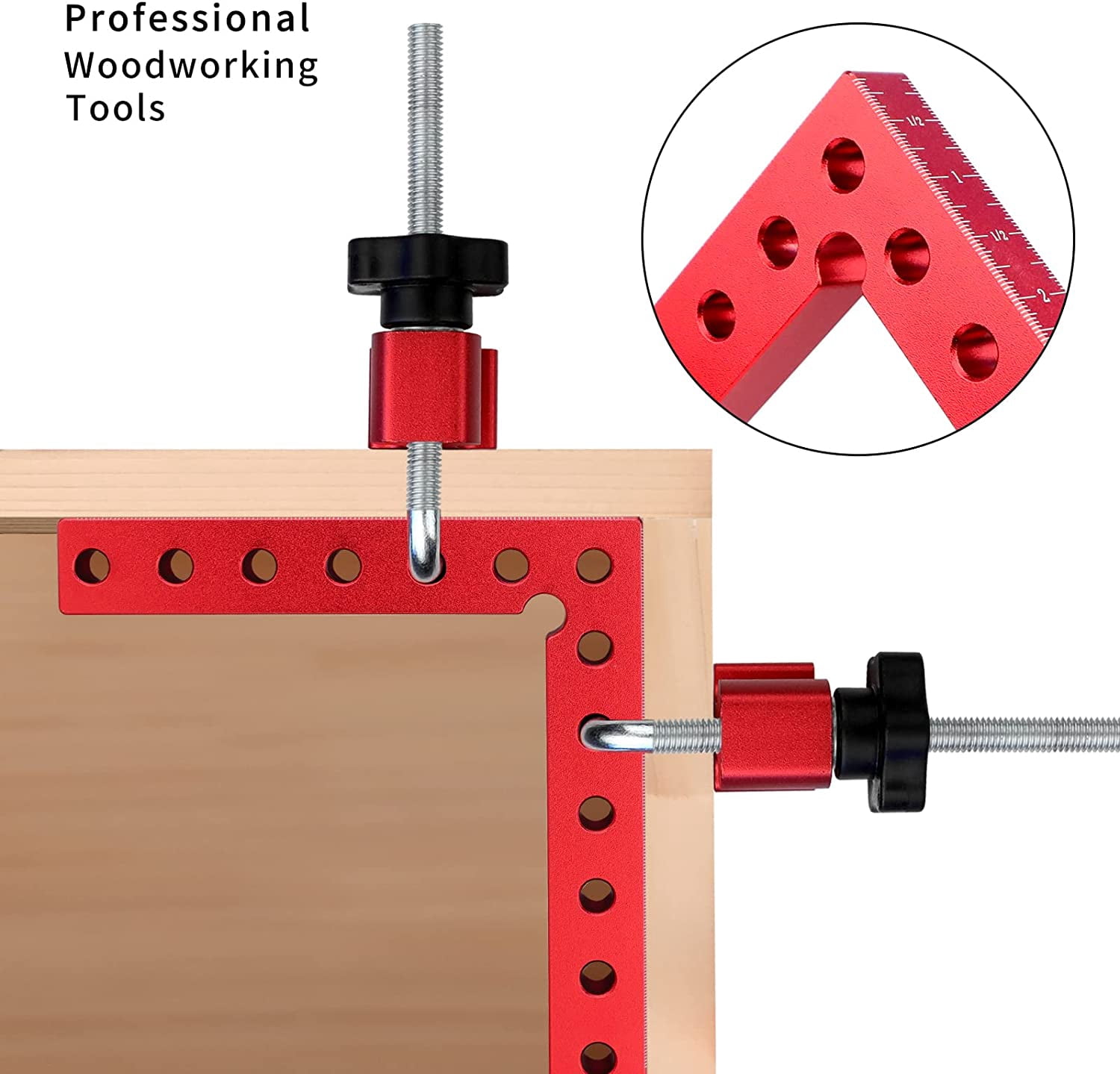 Corner Clamp for Woodworking, 90 Degree Right Angle Clamps, Positioning Clamping Square Tool for Picture Frames, Boxes, Cabinets or Drawers