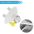 thumbnail image 5 of Uxcell 27mm Air Conditioner Drain Hose Connector, 1 Pcs Universal Drain Connector with Clamp, White Style 2, 5 of 5